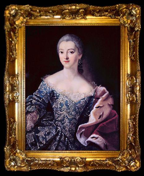 framed  Ivan Argunov Portrait of Princess Ekaterina Alexandrovna Lobanova-Rostovskaya, 1754, ta009-2